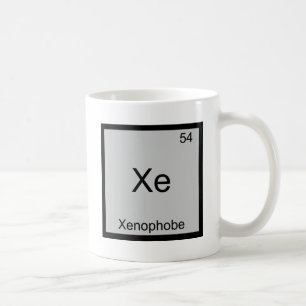 Caneca De Café Camiseta Xe - Símbolo de Elemento de Química Diver