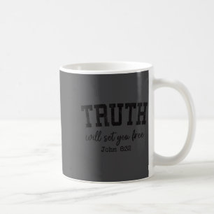 Caneca De Café Camisetas Cristãs Mulheres Homens Verdade Libertar