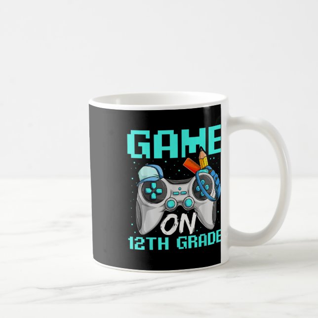 Caneca De Café Camisetas da Décima Segunda Série Game On, Parte d (Direita)