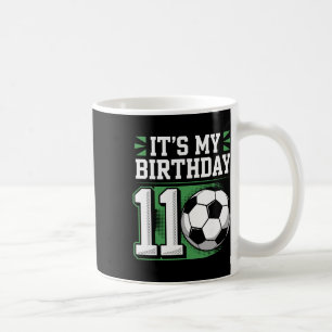 Caneca De Café Camisetas de Aniversariante 11 Futebol É Meu 11º A