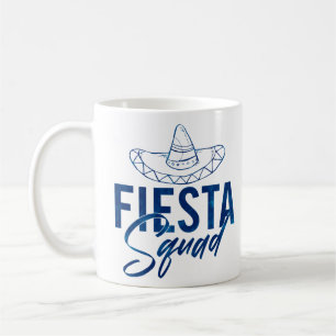 Caneca De Café Camisetas de Despedida de Solteira Fiesta Squad, 3
