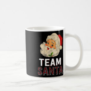 Caneca De Café Camisetas de pijamas natalinas da Equipe Santa par