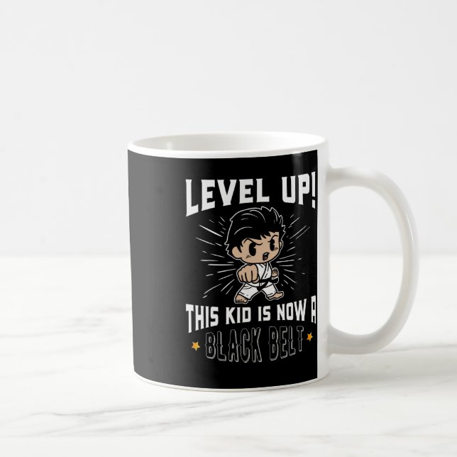 Caneca De Café Camisetas de presente para crianças de karate unif (Direita)
