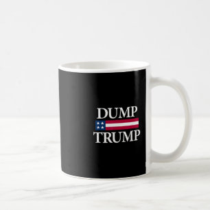 Caneca De Café Camisetas Dump Trump Preta Uni Adulto Moderno Polí