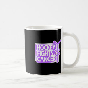 Caneca De Café Camisetas Hockey Fights Cancer Adulto Uni Clic Fit
