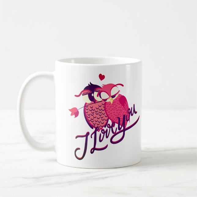 Caneca De Café Camisola de Casal Eu Te Amo (Esquerda)