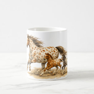 Caneca De Café Camisola de Equitação Vintage Appaloosa Retro 90