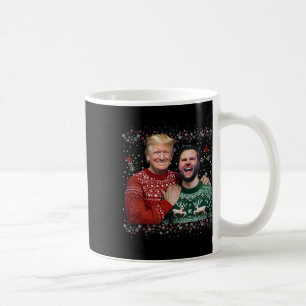 Caneca De Café Camisola de Natal Feia e Divertida Trump Vance Bro