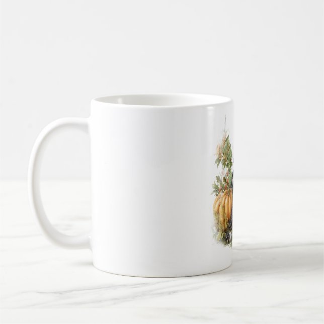 Caneca De Café Camisolas-do-mar Animais de outono Pumpkin (Esquerda)