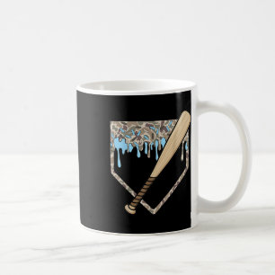 Caneca De Café Camo Baseball Baseball Plate Bat Boys Sp