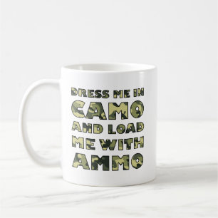 Caneca De Café Camo e Ammo Funny Hunting Mug