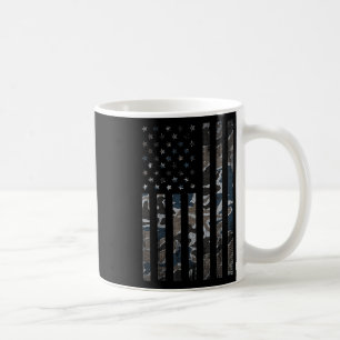 Caneca De Café Camouflage American Flag Camo Militar 4 De Julho
