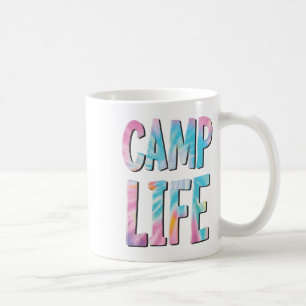 Caneca De Café Camp Life Tie die Summer Top Para Meninas De Verão