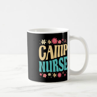 Caneca De Café Camp Nurse Floral Outfit Summer Camping Registered