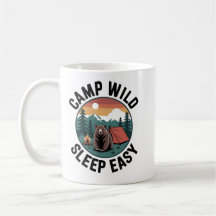 Camp Wild Sleep Easy Mug – Bear Camping Vintage