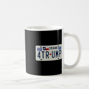 Caneca De Café Campanha da Placa de Licença Vintage Texans For Tr