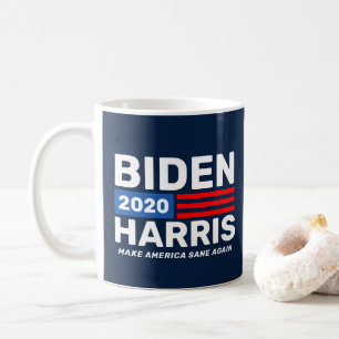 Caneca De Café Campanha eleitoral de Biden Harris 2020 Blue
