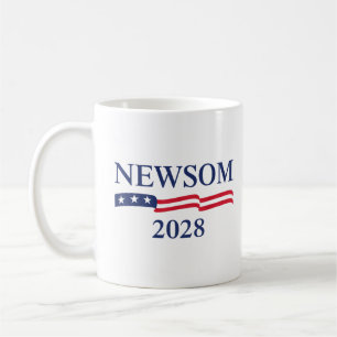 Caneca De Café Campanha Eleitoral Gavin Newsom 2028 Bandeira dos
