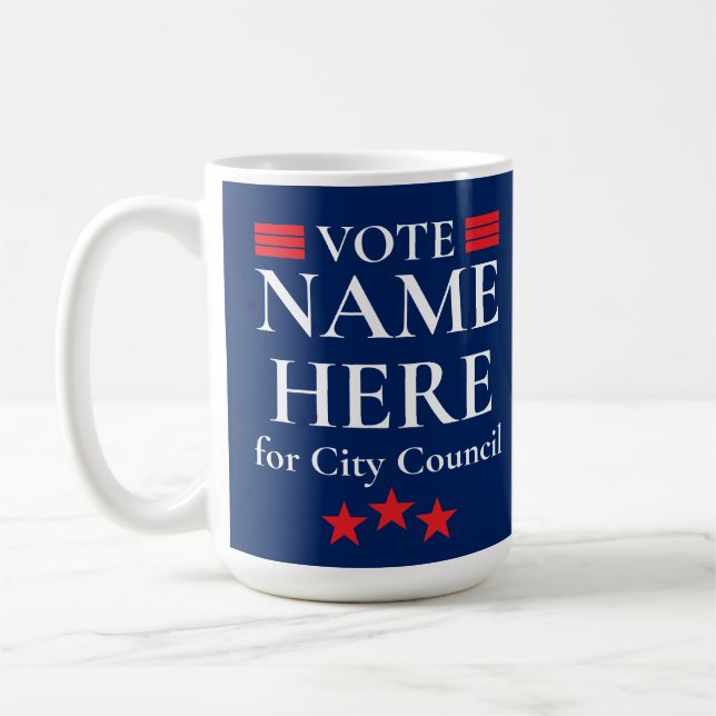 Caneca De Café Campanha Eleitoral Personalizada (Esquerda)