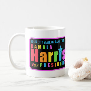 Caneca De Café Campanha Política Chic 2024 Kamala Harris