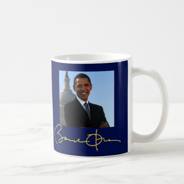 Caneca De Café Campanha politica do presidente Barack Obama (Direita)