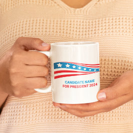 Caneca De Café Campanha Política Personalizada Eleição de Bandeir