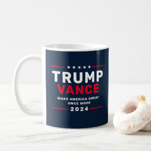 Caneca De Café Campanha Presidencial Trump Vance 2024