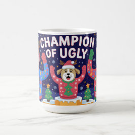 Caneca De Café Campeão da camisola feia de Natal