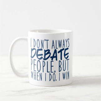 Caneca De Café Campeão da Equipe de Debate Engraçado