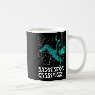 Caneca De Café Campeão de Badminton Raquete Torneio de Peteca Ven