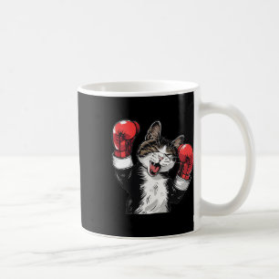 Caneca De Café Campeão de Boxão de Gato Engraçado Luz de Gatinhos