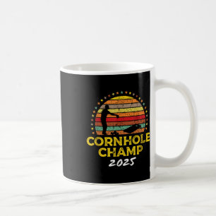 Caneca De Café Campeão de Cornhole 2025, Torneio de Sacos de Corn