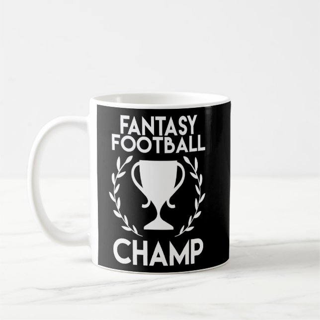 Caneca De Café Campeão de Futebol da Fantasy Gi, Equipe da Melhor (Esquerda)