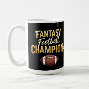 Caneca De Café Campeão de Futebol Fantasia Domine Como Um Profiss