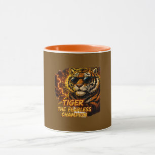 Caneca de Café Campeão Destemido Tigre