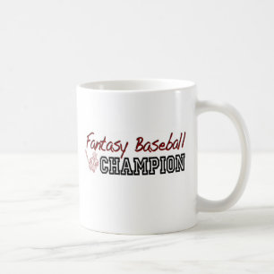 Caneca De Café Campeão do basebol da fantasia