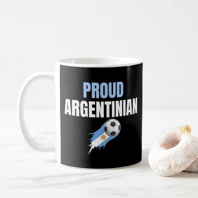 Caneca De Café Campeões do Mundo Argentina 2022 Orgulhosos (Com Donut)