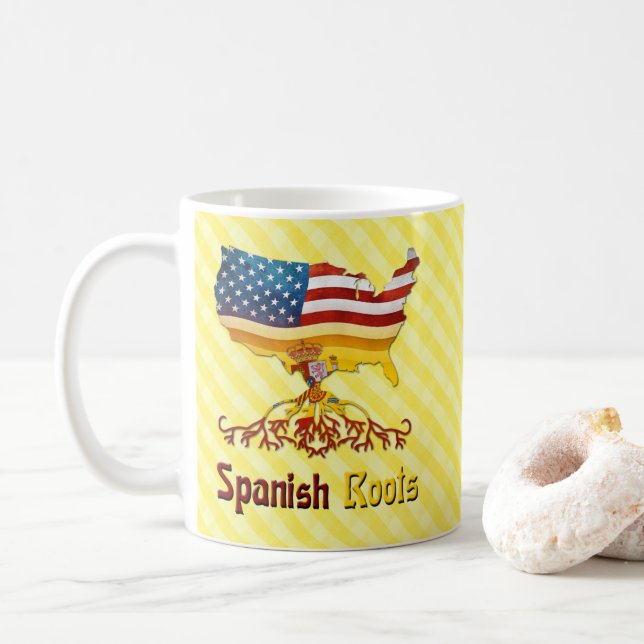 Caneca De Café Campeonato Americano de Raízes de Espanha (Com Donut)