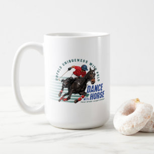 Caneca De Café Campeonato de Polo Cavaleiro de Equitação Dança c/