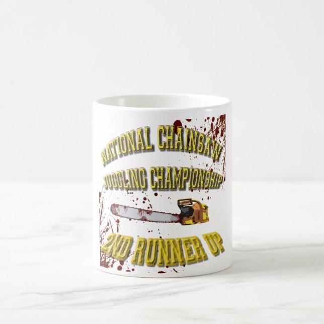 Caneca De Café Campeonato Nacional de Malabarismo com Motosserra (Centro)