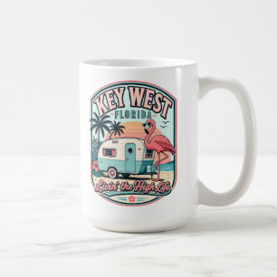 Caneca De Café Camper Flamingo Key West Estilo Florida Keys