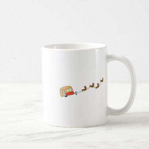 Caneca De Café Camper Van Christmas Dachshund Sleigh Doxog X-