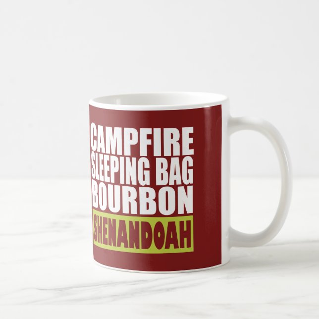 Caneca De Café Campfire Sleing Bag Bourbon Shenandoah (Direita)