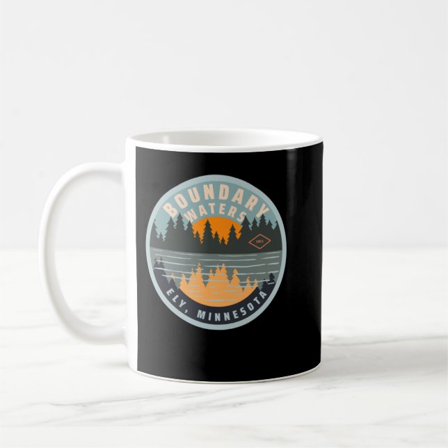Caneca De Café Camping Boundary Waters Canoe Area, Ely, Minnesota (Esquerda)