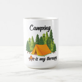 Caneca De Café Camping é minha terapia fofa