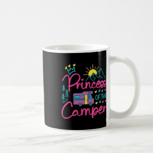 Caneca De Café Camping Família Garota Campervan Motorhome Princes