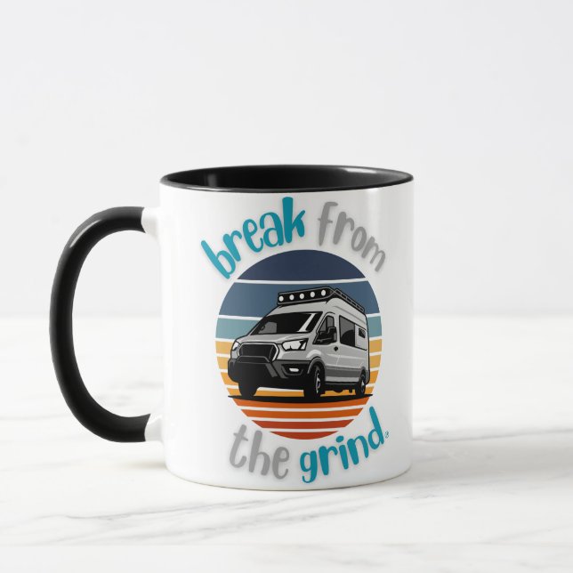 Caneca de Café Camping Van 2 (Esquerda)