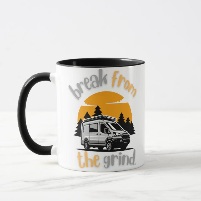 Caneca de Café Camping Van 3 (Esquerda)