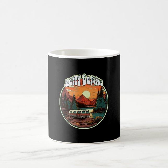 Caneca De Café Campingista Feliz (Centro)