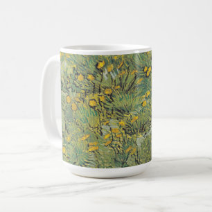 Caneca De Café Campo Amarelo de Van Gogh - Arte Floral Clássica